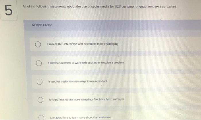 Solved All of the following statements about the use of | Chegg.com