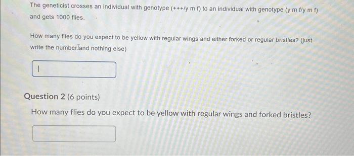 Solved A geneticist makes the following genetic map of three | Chegg.com