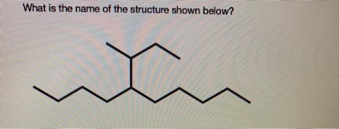 Solved What is the name of the structure shown below? | Chegg.com