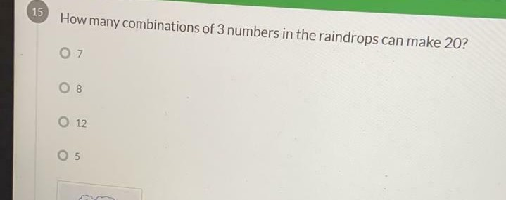 Solved O7 8 12 5 on How many combinations of 3 numbers in | Chegg.com