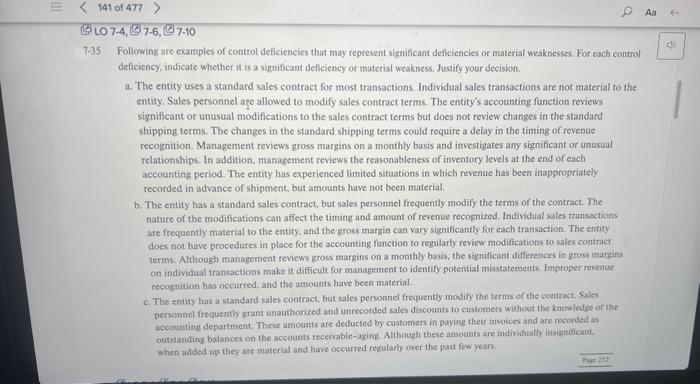 solved-following-are-examples-of-control-deficiencies-that-chegg