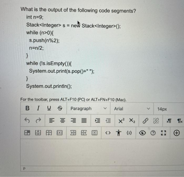 Solved What is the output of the following code segments? | Chegg.com