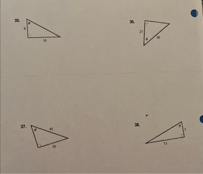 Solved FINDING THE MEASURE OF AN ANGLE USING INVERSE | Chegg.com