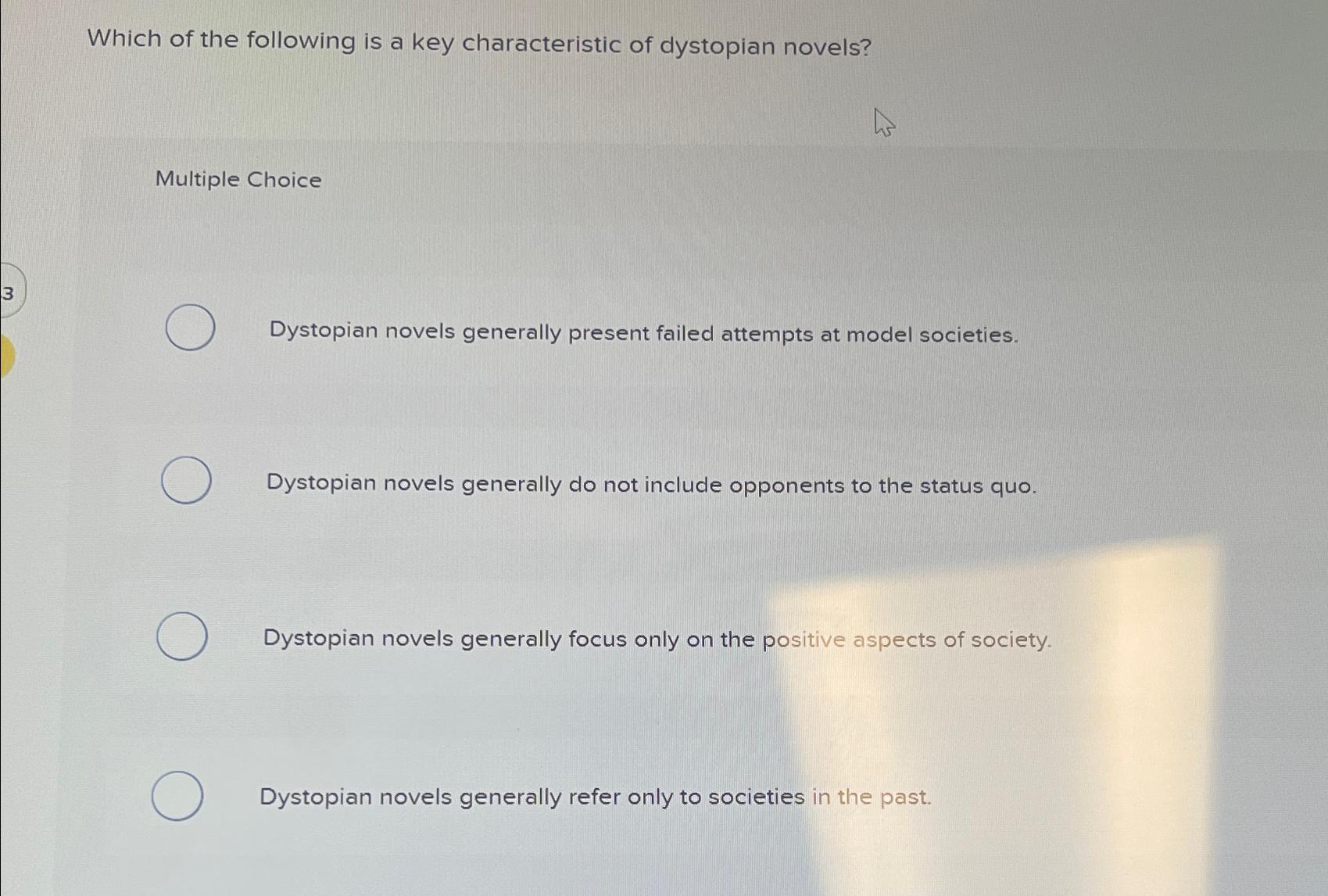 Solved Which of the following is a key characteristic of | Chegg.com