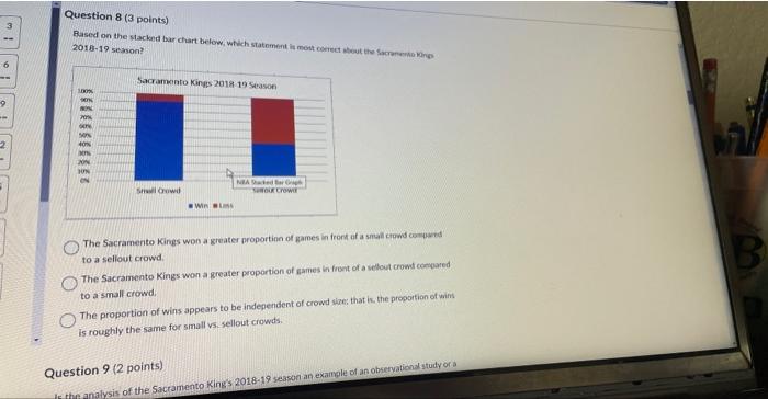 Solved Sacramento Kings Questions 5-9 refer to the following | Chegg.com