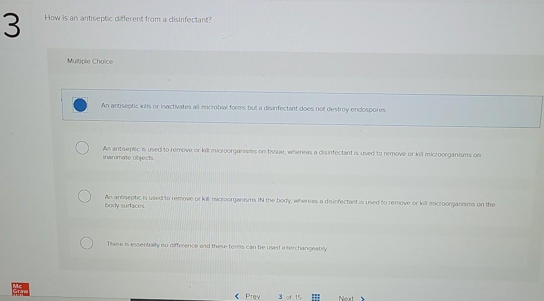 Solved How is an antiseptic different from a disinfectant?