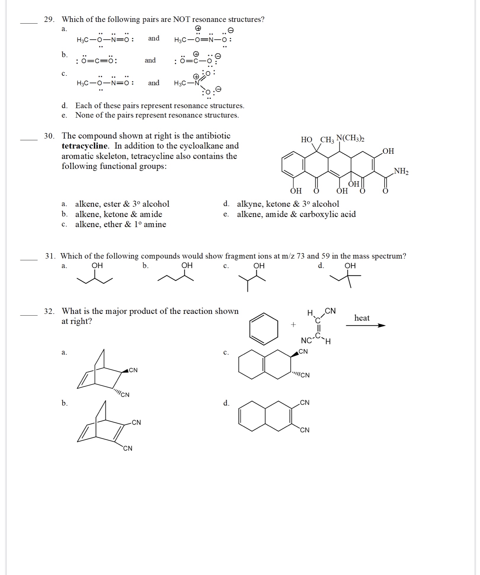 Solved please explain why you chose each answer. 29. ﻿Which | Chegg.com