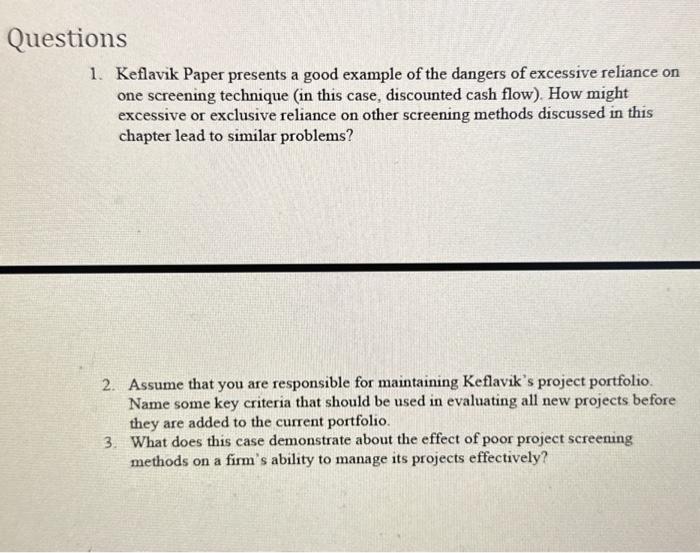 case study 3 1 keflavik paper company