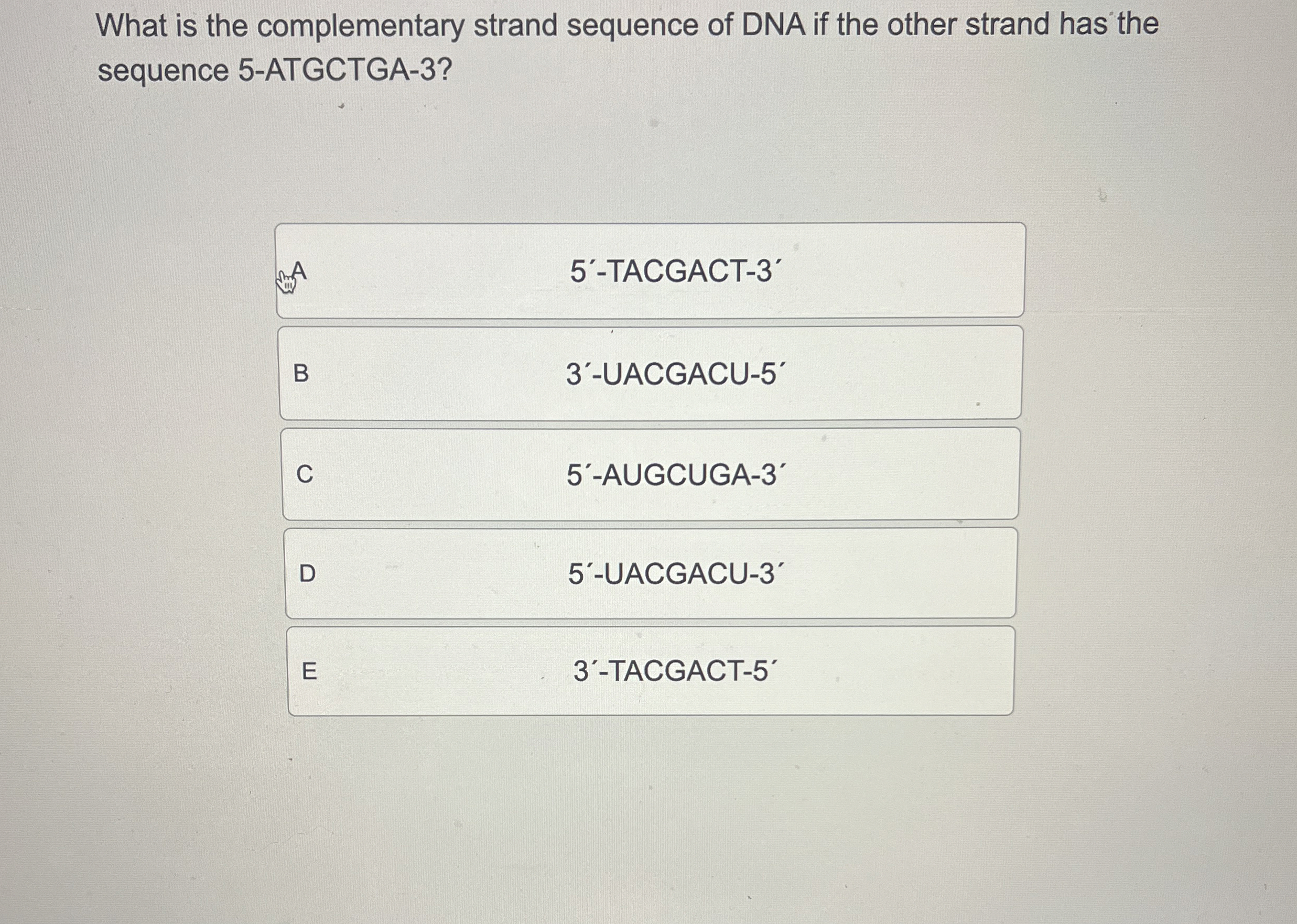 High Quality SOLUTION What is the complementary strand sequence of DNA ...