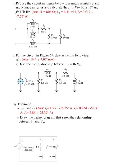 Solved 4) Reduce the circuit in Figure below to a single | Chegg.com