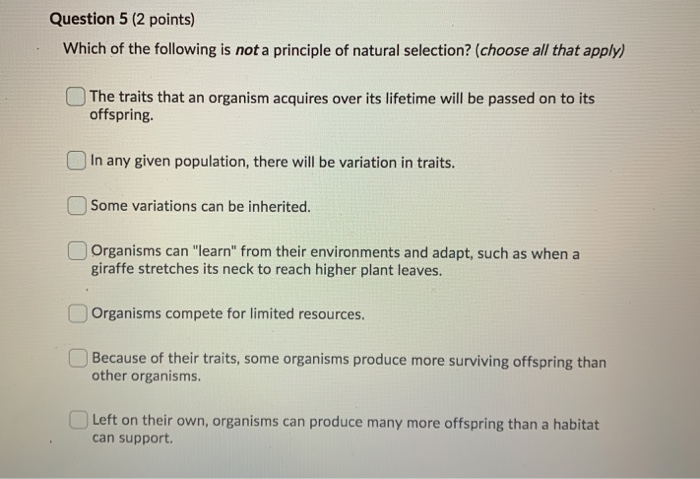 Solved Question 5 2 Points Which Of The Following Is Not A Chegg