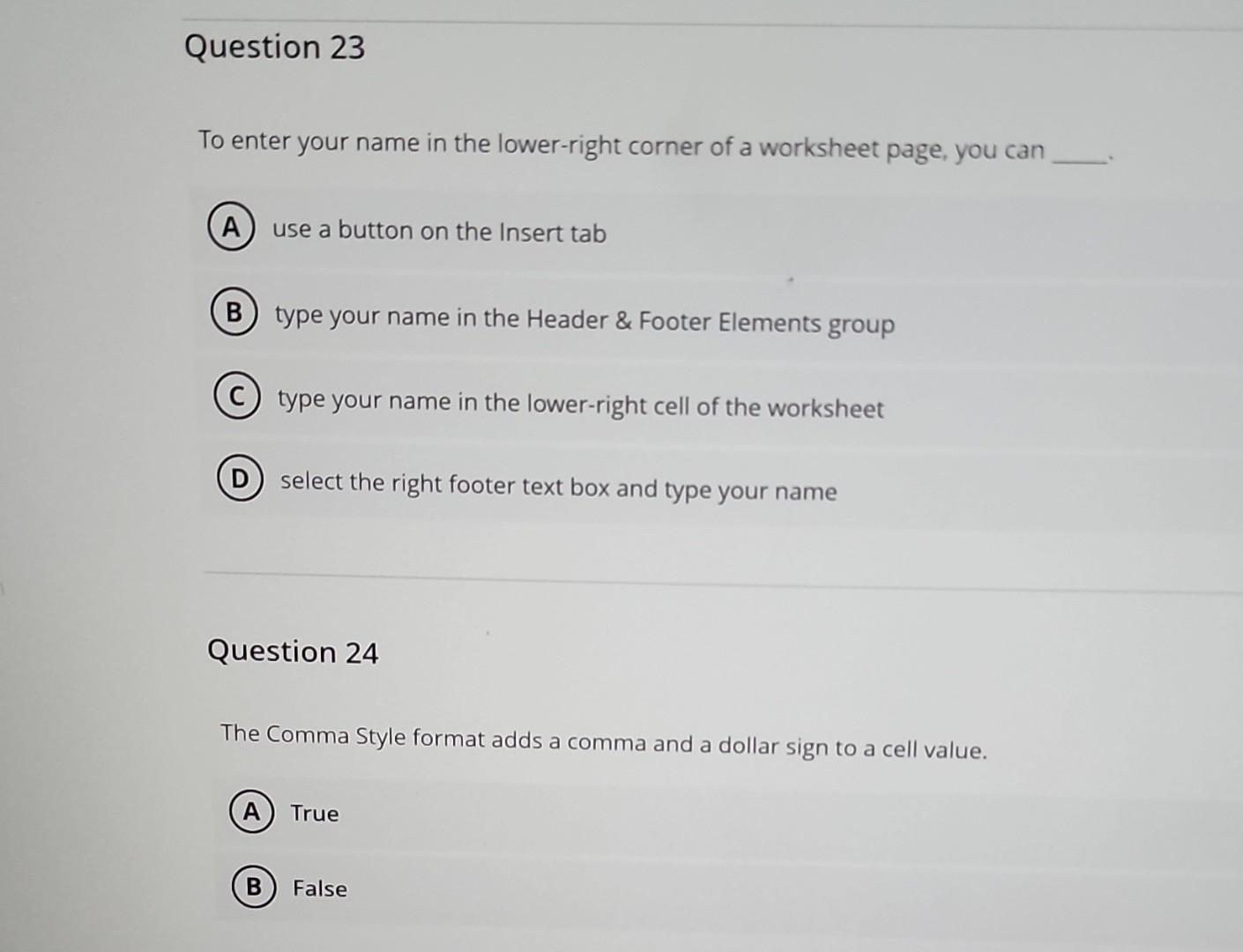 Solved To enter your name in the lower-right corner of a | Chegg.com