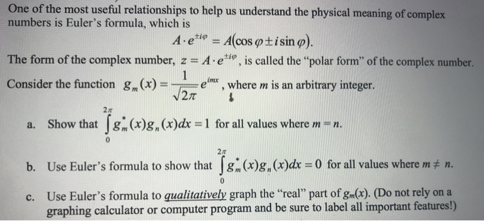 Solved One Of The Most Useful Relationships To Help Us Un Chegg Com