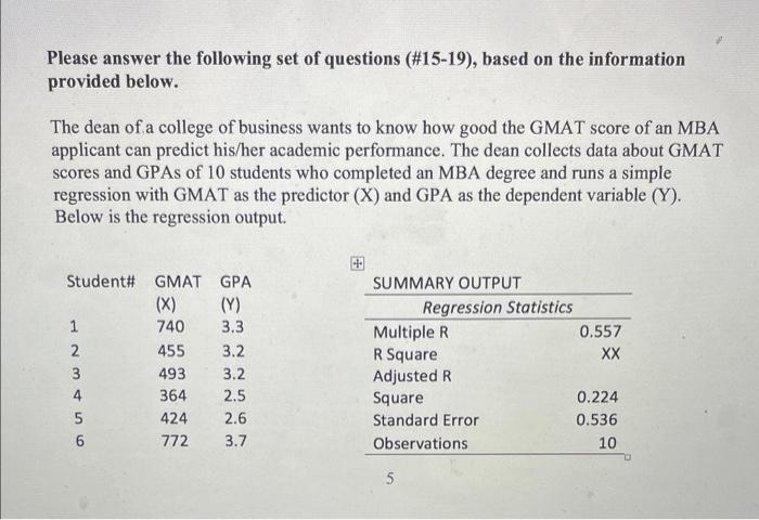 Solved Scenario 2: GMAT Scores: On the Rise?.. A dean of a