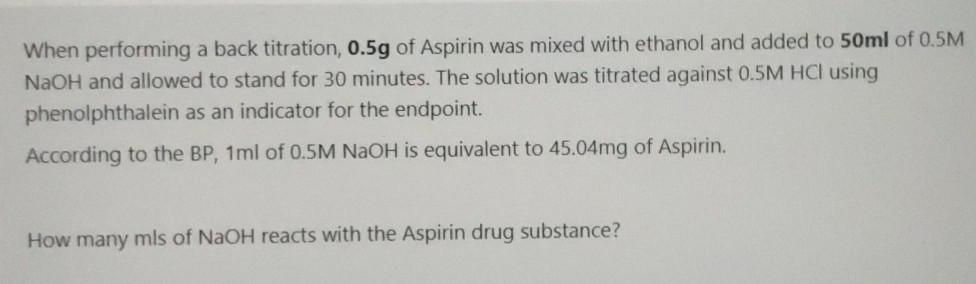 Aspirin 0.5 mg
