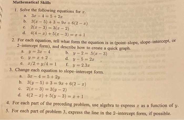 solve the following 4 5x 2 )= 2 9x 3