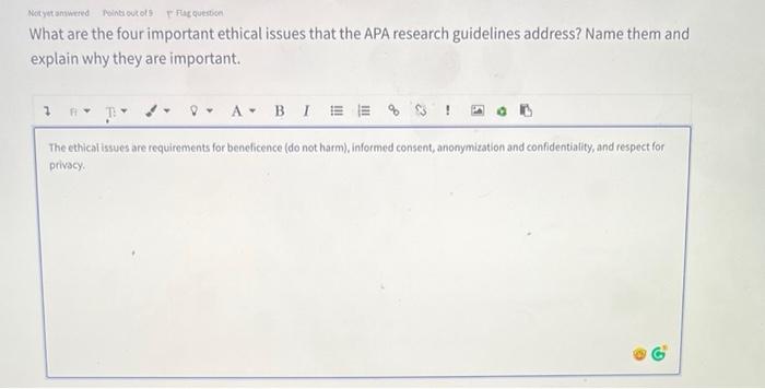 Solved what are the four important ethical issues that the | Chegg.com