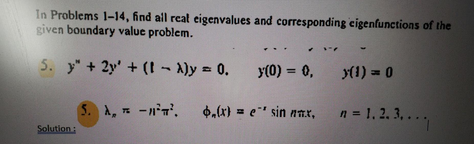Solved In Problems 1-14, find all real eigenvalues and | Chegg.com