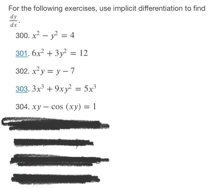 Solved For The Following Exercises Use Implicit