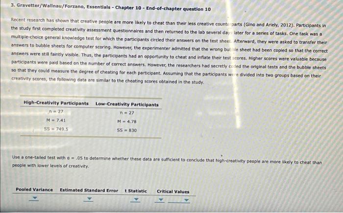Solved Pooled Variance Estimated Standard Errort Statistic | Chegg.com