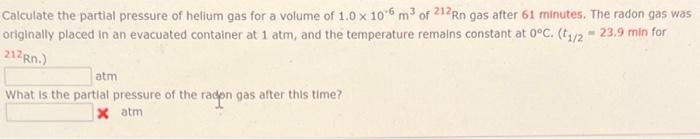 Solved Calculate the partial pressure of helium gas for a | Chegg.com