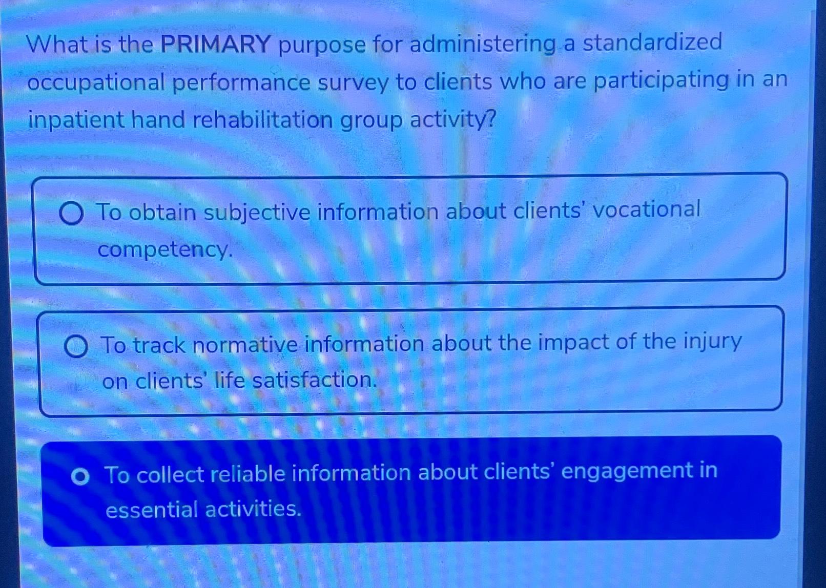 solved-what-is-the-primary-purpose-for-administering-a-chegg