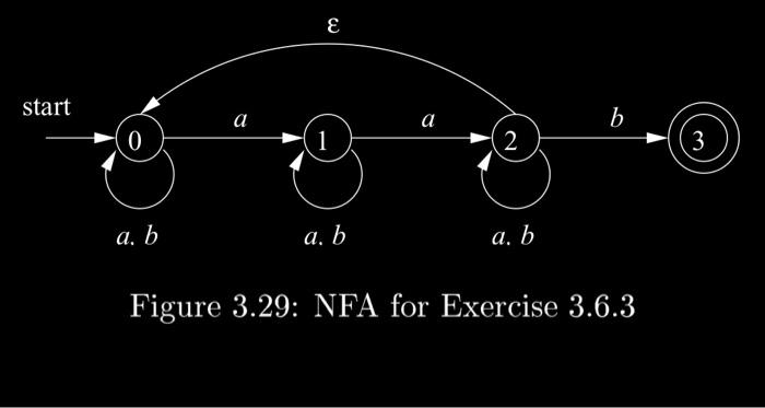 Solved Figure 3 26 Nfa Accepting Aa∗∣bb∗exercise 3 7 1