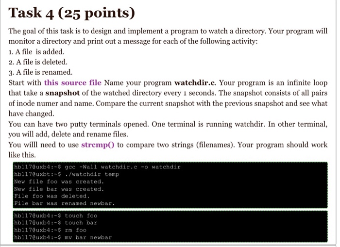 Task 4 (25 points) The goal of this task is to design | Chegg.com