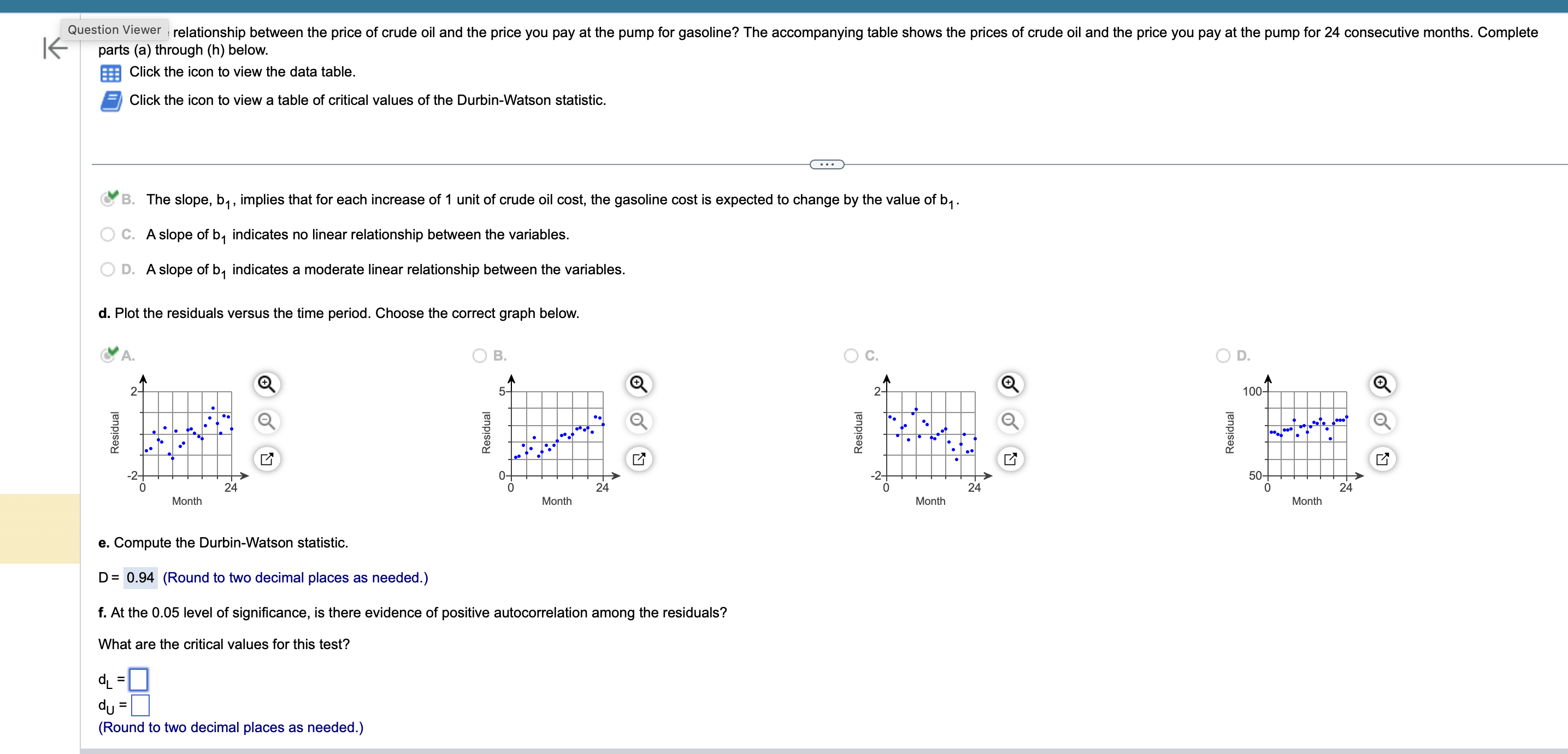 parts (a) ﻿through ( ﻿h ) ﻿below.Click the icon to | Chegg.com