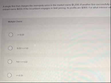 Solved A single firm that charges the monopoly price in the | Chegg.com