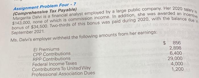 Margarita Dalvi is a financial analyst employed by a | Chegg.com