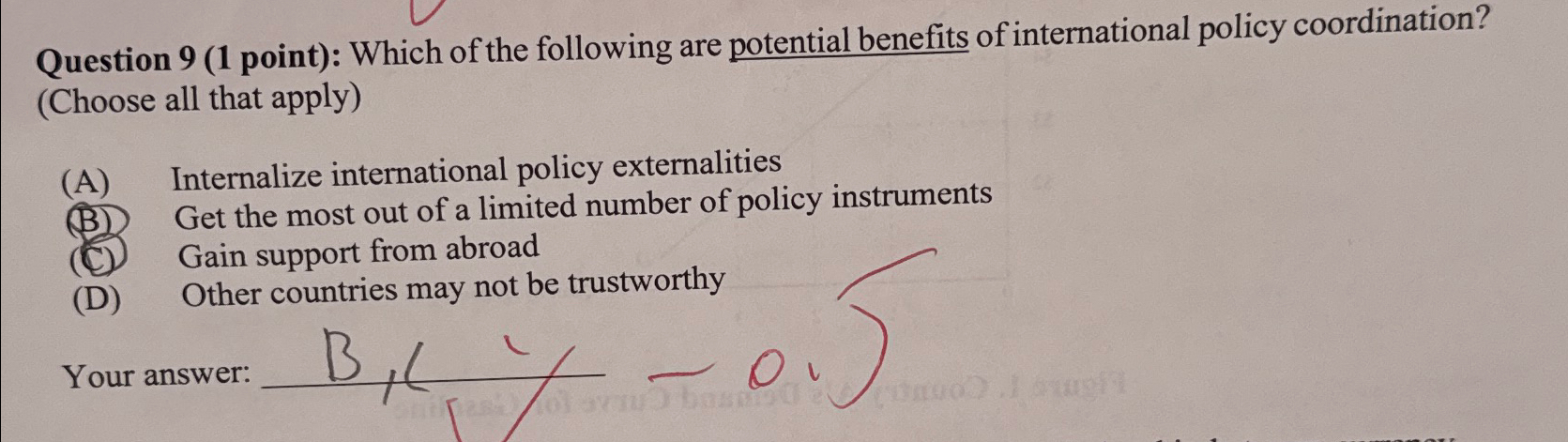 Solved Question 9 (1 ﻿point): Which of the following are | Chegg.com