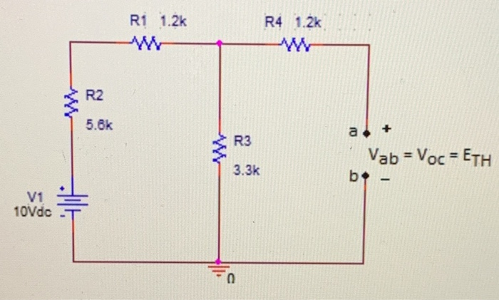 Solved 1.Find the Thevenin Equivalent Voltage and the | Chegg.com