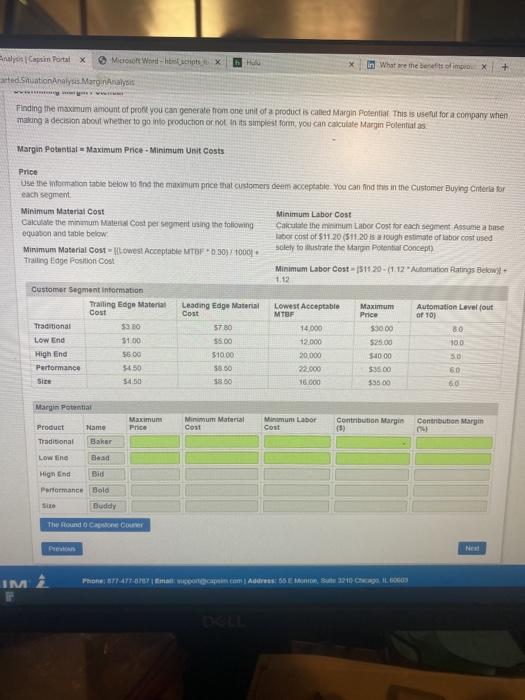 Solved I Have Been Stucked On The Tutorial Capsim | Chegg.com