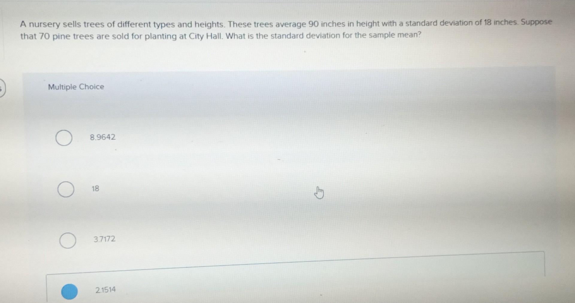 Solved A nursery sells trees of different types and heights.