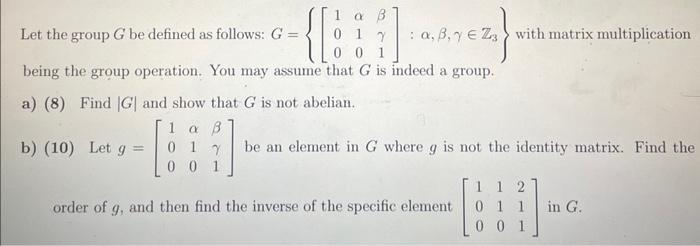 Solved Abstract Algebra. Please Show Both Parts | Chegg.com