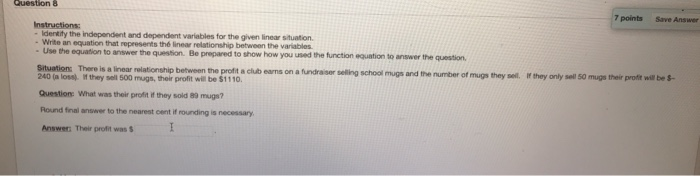 Solved Questions 7 points Save Answer Instructions: - | Chegg.com