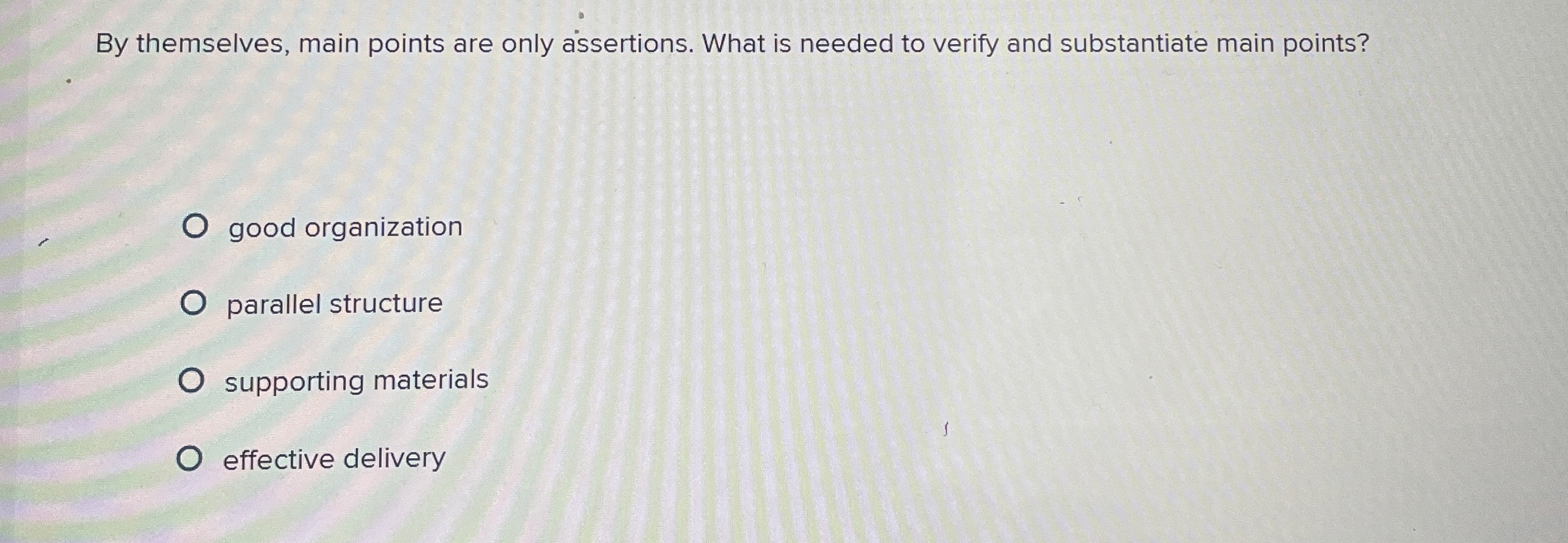 Solved By themselves, main points are only assertions. What | Chegg.com