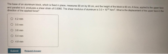 solved-the-base-of-an-aluminum-block-which-is-fixed-in-chegg