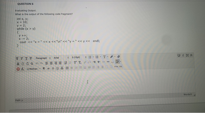Solved QUESTION 5 What does the following code segment | Chegg.com