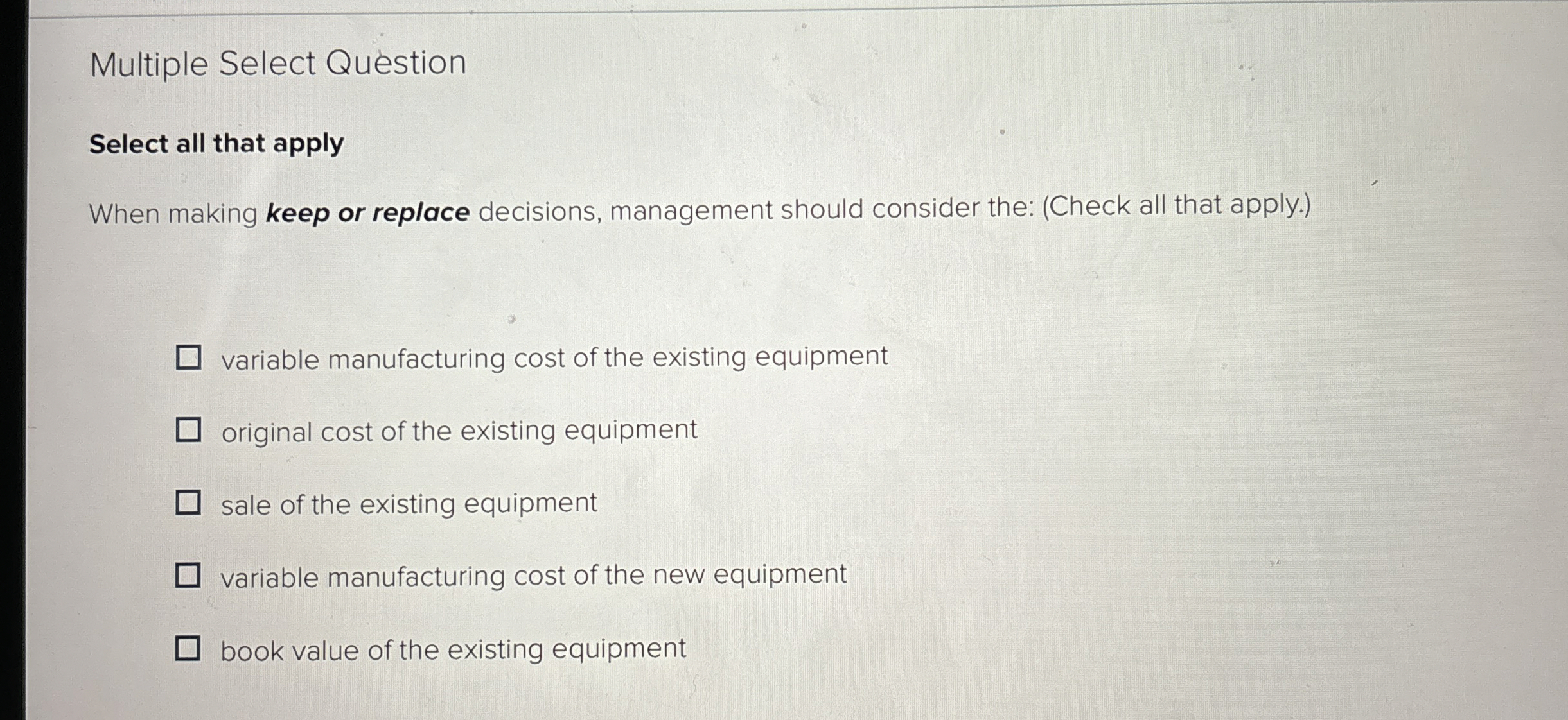 Solved Multiple Select QuestionSelect all that applyWhen | Chegg.com