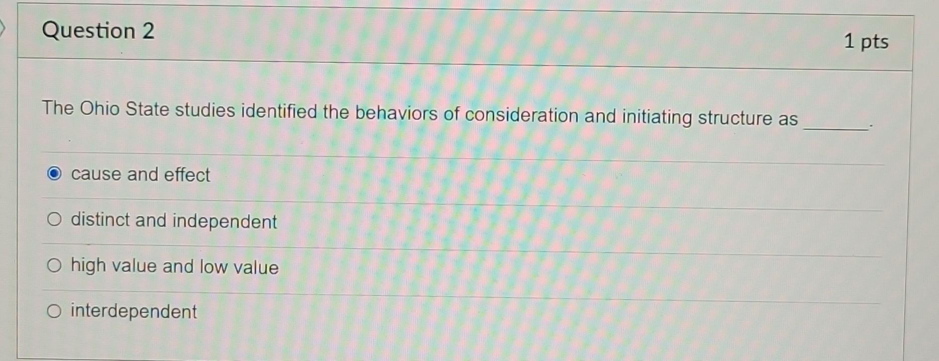 Solved The Ohio State studies identified the behaviors of | Chegg.com