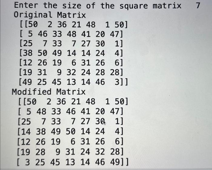 Solved This is my code and my output . Can you please help | Chegg.com