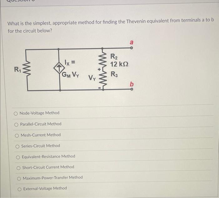 Solved What is the simplest, appropriate method for finding | Chegg.com