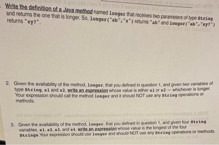 Solved Java please1 question is answered in the first photo | Chegg.com