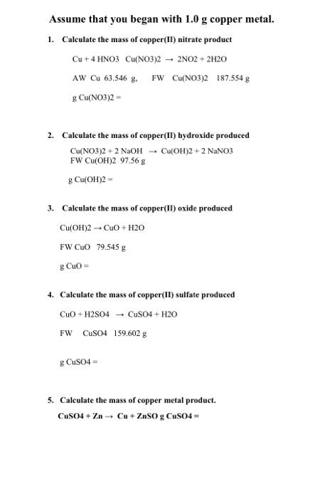 chemistry assignment 2 answer