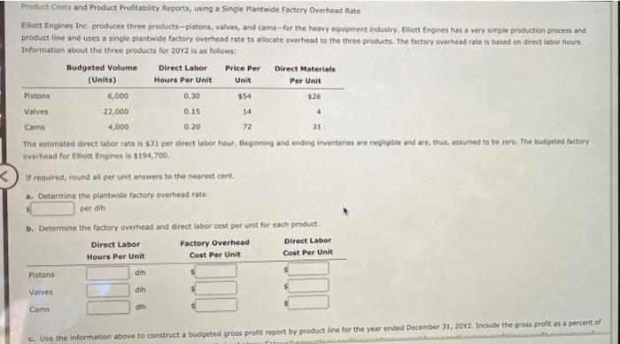 Solved Product Costs and Product Profitability Reports, | Chegg.com