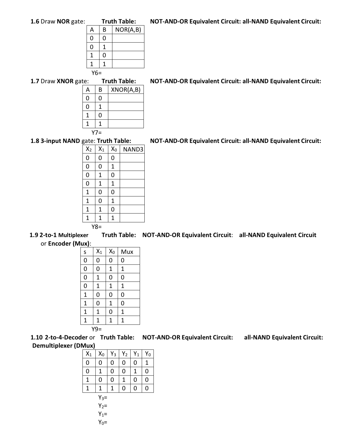 Solved Draw the symbol for the gate, its Truth Table, Y | Chegg.com