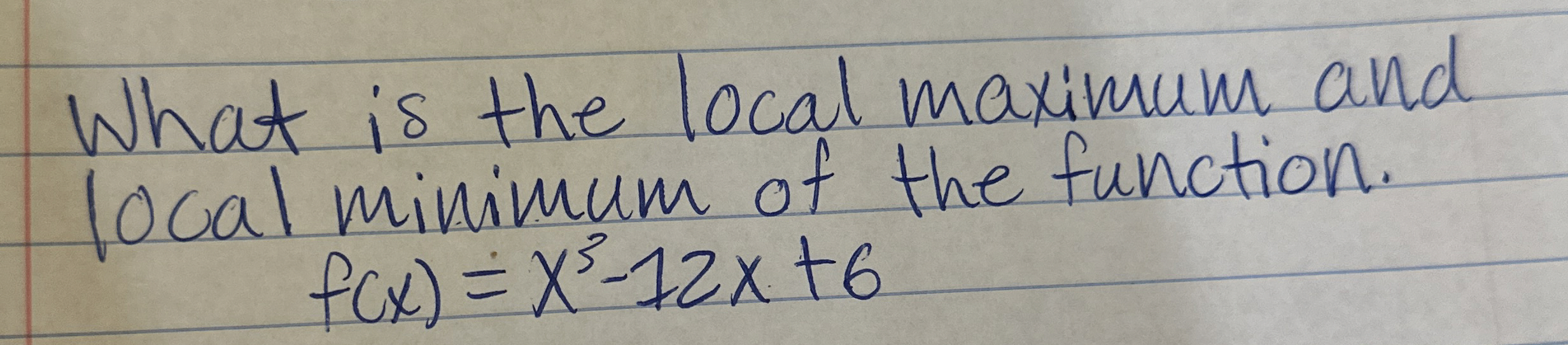 Solved What is the local maximum and local minimum of the | Chegg.com