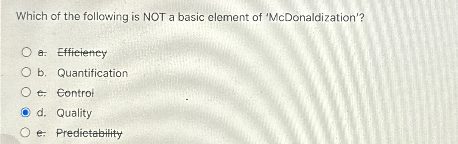 Solved Which of the following is NOT a basic element of | Chegg.com